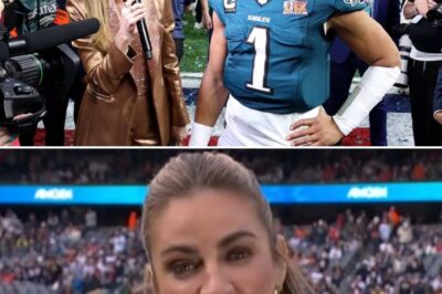 Erin Andrews stepped forward, determined to set the record straight. After the heated backlash surrounding her interview with Jalen Hurts at the Super Bowl, she wasn’t about to let the rumors linger. With poise and conviction, she addressed the controversy, shedding light on what really happened behind the scenes.