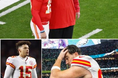 The Kansas City Chiefs are once again at the center of NFL speculation as rumors swirl regarding two of their most prominent figures: quarterback Patrick Mahomes and tight end Travis Kelce. Reports suggest that head coach Andy Reid and the Chiefs’ front office have abandoned a $25 million decision regarding Mahomes, while Kelce is facing increasing pressure to retire after another physically demanding season.