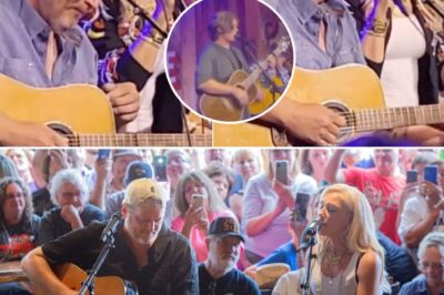 Blake Shelton and pop icon Gwen Stefani delighted fans with an unexpected acoustic performance at a small bar, creating a night to remember for the lucky audience. The couple, known for their dynamic chemistry both on and off stage, made a surprise appearance that quickly became the talk of the town. Blake Shelton and Gwen Stefani’s surprise acoustic set is yet another example of how they continue to redefine what it means to be a power couple in the music industry. Their ability to seamlessly blend their distinct musical styles while staying authentic to themselves has won them a loyal fanbase and critical acclaim.