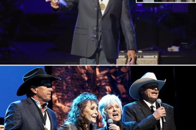 Country music royalty George Strait delivered a heartfelt rendition of “Remember When” in honor of Alan Jackson’s induction into the Country Music Hall of Fame. The emotional performance highlighted the bond between two legends who have shaped the genre and paid tribute to Jackson’s incredible career. After the performance, Jackson expressed his gratitude, saying, “Having George sing one of my songs—it doesn’t get better than that. I’m honored beyond words.”