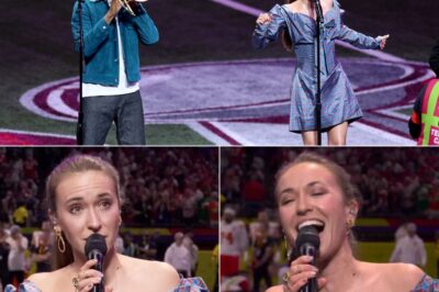 Lauren Daigle’s Soulful Super Bowl Performance Sparks Heated Debate as Fans Clash Over Her Bold Take on America the Beautiful