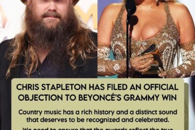 Chris Stapleton has filed a formal objection to Beyoncé’s Grammy win, saying, “Even she admits it’s not a country album.”
