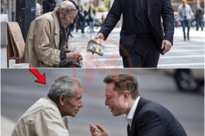 Elon Musk drops money to test a beggar on the street and the unexpected ending
