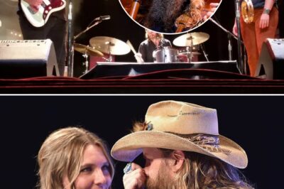 Chris Stapleton and his wife, Morgane, left the Nashville crowd spellbound with their soul-stirring rendition of “Tennessee Whiskey” at the Bridgestone Arena. As their voices blended together, they brought an unforgettable, blues-soaked energy to the classic that hit the audience deep. Every note was filled with raw emotion, and by the end, tears filled the eyes of those lucky enough to witness it.