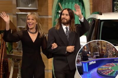 Jared Leto, 52, pranks Wheel Of Fortune contestants as he fills in for Pat Sajak, 77, on April Fool’s Day episode… and Vanna White sure doesn’t seem to mind!