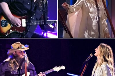 Chris Stapleton and his wife Morgane Stapleton have once again proved that they are country music’s ultimate power couple, delivering a breathtakingly intimate duet at the CMA Awards that left fans completely mesmerized. The couple, known for their soulful harmonies and undeniable chemistry, took the stage in a stripped-down, emotional performance that showcased not only their musical talents but also the deep love they share.