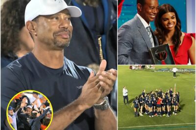 Tiger Woods jubilant in the crowd as his daughter Sam wins the Florida state soccer championship and gifts the team an incredibly valuable present, leaving fans stunned.