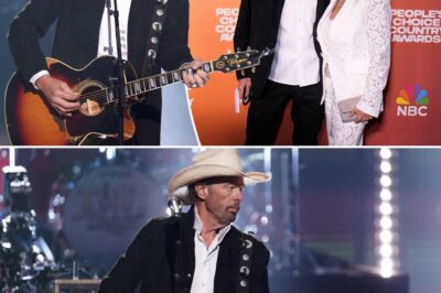 The night of this performance I told my wife he’s telling us all goodbye. Your pain is over now, your music will echo eternally. Godspeed brother. Toby Keith made a triumphant return to the stage at the 2023 People’s Choice Country Awards, delivering a heart-stirring performance of his acclaimed hit “Don’t Let the Old Man In.” The iconic song, originally written for Clint Eastwood’s film The Mule, took on even deeper meaning as Keith captivated the audience with raw emotion and timeless vocals.