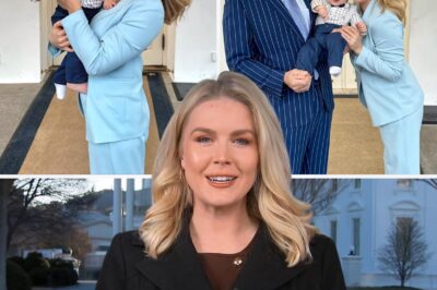 A surprise visit: Press Secretary Karoline Leavitt shares new photos with husband and baby boy at work
