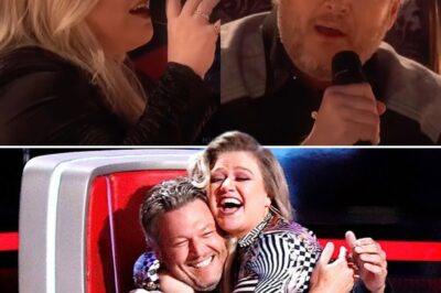 Kelly Clarkson and Blake Shelton stepped into the spotlight, and the room seemed to hold its breath. As the first notes of Frankie Valli’s timeless “Can’t Take My Eyes Off You” filled the air, an electric charge swept through the crowd. Kelly’s voice soared like a force of nature, while Blake’s rich, country warmth anchored the melody, their chemistry igniting the stage like a firework display. Each note brimmed with raw emotion, their harmonies weaving a spellbinding tapestry that left the audience utterly transfixed. By the final chord, the room erupted, but even in the thunder of applause, no one could quite break the spell.