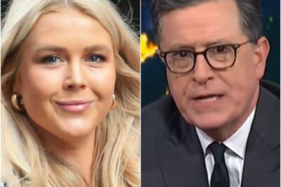 Late-Night TV Chaos: Karoline Leavitt Storms Stephen Colbert’s Stage, Turns Comedy Interview Into Explosive Culture War—Audience Left Stunned, Segment Abruptly Cut, and Colbert Speechless! Was This the Moment Late-Night Lost Control? Discover the Shocking Exchange That Silenced the Studio and Sent the Internet Into Overdrive!