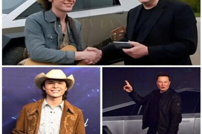 UNBELIEVABLE SURPRISE! Elon Musk gifts a brand-new Tesla Cybertruck to American Idol runner-up John Foster after his stunning performance.