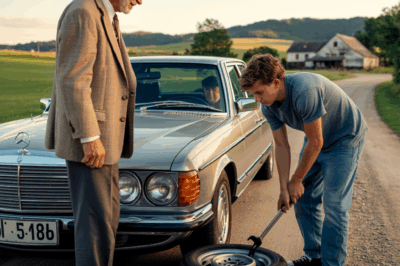 The Tire, the Boy, and the Porch: How a Stranger’s Kindness Changed a Wealthy Man’s Heart Forever