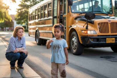 “The Bus Driver Who Broke a Little Girl’s Spirit — And How One Teacher’s Quick Action Changed Everything” 🚨😢🚌