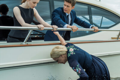 “Say hello to the river,” my daughter-in-law whispered as she shoved me overboard. My son just watched and smiled. They thought my $2.7 billion was theirs. But that evening… I was waiting in my chair.