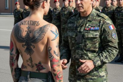 He was tempted at the camp, then the commander froze at the sight of the tattoo on his back…
