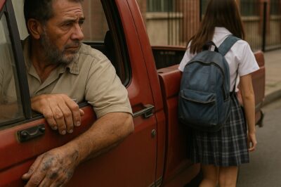 Dad, can you drop me off at the corner? —At the corner? Why? —Well… I’ll get off there. You don’t have to go into the school.