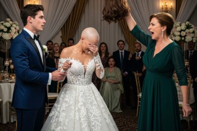 On My Wedding Day, My Mother-in-Law Walked Up and Snatched Off My Wig, Exposing My Bald Head in Front of All the Guests — But Then Something Unexpected Happene
