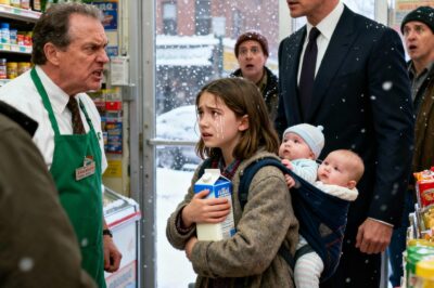 A little girl was thrown out of a store for stealing a box of milk for her two younger siblings — suddenly, a millionaire saw what happened and stepped forward..