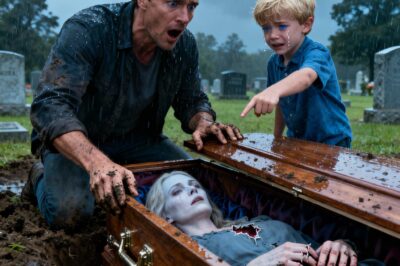 Just one hour after the burial, a 7-year-old boy insisted that his father dig up his mother’s grave — and the moment the coffin was opened, everyone held their breath….