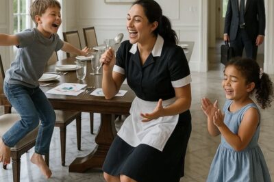Millionaire Came Home Early — What He Saw His Maid Doing With His Kids Made Him Cry… The day began like any other for Adrian Cole, a millionaire known for his empire of real estate investments and luxury developments