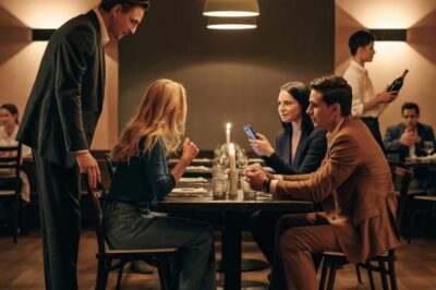 At a fancy dinner, my son-in-law yanked my daughter’s hair because she ordered the “wrong” wine. His father clapped and said, “She needs to know her place.” My daughter wept silently, too scared to move. I stood up, my years of keeping the peace shattering. I didn’t scream. Instead, I did something that silenced the entire restaurant and ended his control forever….