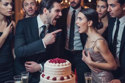 At our anniversary party, my idiot husband slapped me over the cake, shouting, “You cut it without asking your MIL!” Then my MIL demanded, “Divorce him immediately and get her out of your life.” That was the moment I fought back, revealed their illegal secret, and sent them both to prison for 8 years.