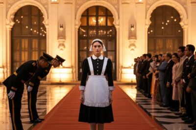 She Arrived at the Reunion Wearing a Maid’s Uniform — They Laughed at Her, But Everyone Fell Silent When a Helicopter Landed to Pick Up the “Princess”!