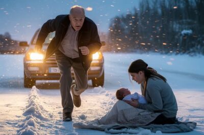 Snow burned my lungs as I stumbled down the street, clutching my newborn to my chest. Mom’s last text echoed in my head: “We’re broke. Stop asking.” Then a black SUV slid beside me, and the window dropped. My grandpa’s voice cut through the wind—“Emily… why aren’t you driving the Mercedes I bought you?” I froze. “My sister has it,” I whispered. His face went cold. “Driver—police station. Now.” And that’s when the bank records opened.
