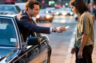 A millionaire boy was traveling in a VIP car, found his girlfriend begging on the sidewalk and then…
