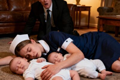 The Millionaire Walked In at Midnight—and Froze When He Saw the Cleaning Lady Sleeping Beside His Twins