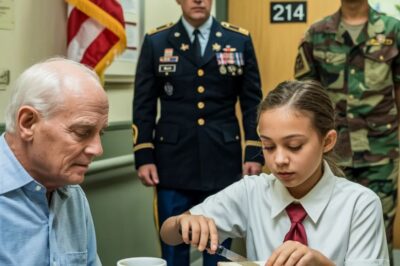 A Maid’s Daughter Helped an Old Man Every Day… Until a General Walked In With Five Officers