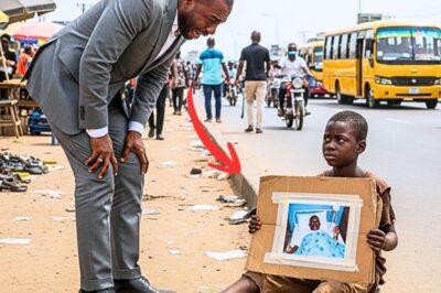 Poor Boy Begged with His Sick Dad’s Photo — The Billionaire Froze When He Looked Closer