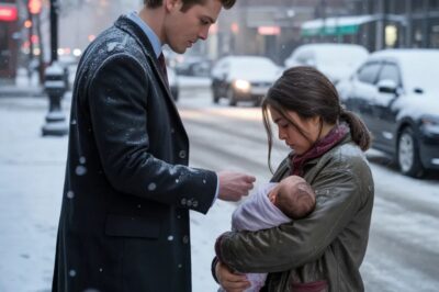 A homeless girl begged a millionaire: “Please, I’ll repay you when I grow up — just one box of milk for my hungry baby brother.” What the man said next left everyone speechless…